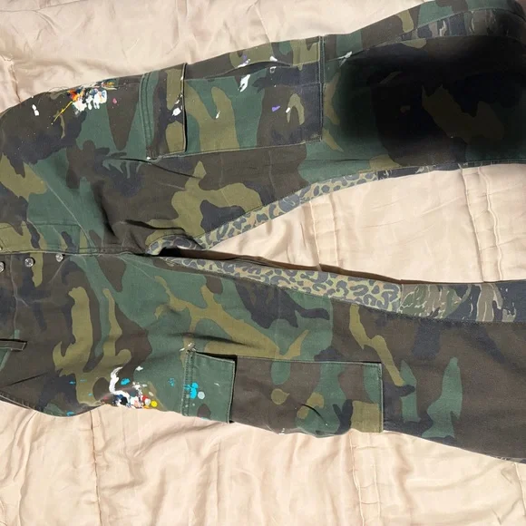 Gallery Dept Green Camouflage Kids Pants - Picture 5 of 5